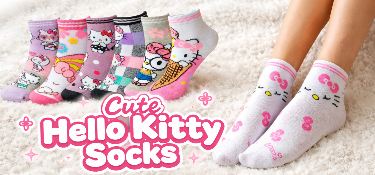 Tines De Hello Kitty Dama Calidad Moda 3 Pares