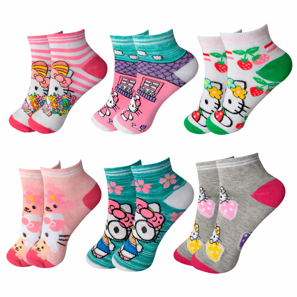 Tines De Hello Kitty Dama Calidad Moda 3 Pares