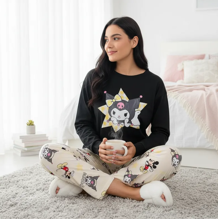 Conjunto Pijama Diseño De "Kuromi Estrella"