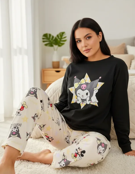 Conjunto Pijama Diseño De "Kuromi Estrella"