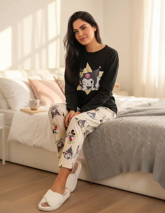Conjunto Pijama Diseño De "Kuromi Estrella"