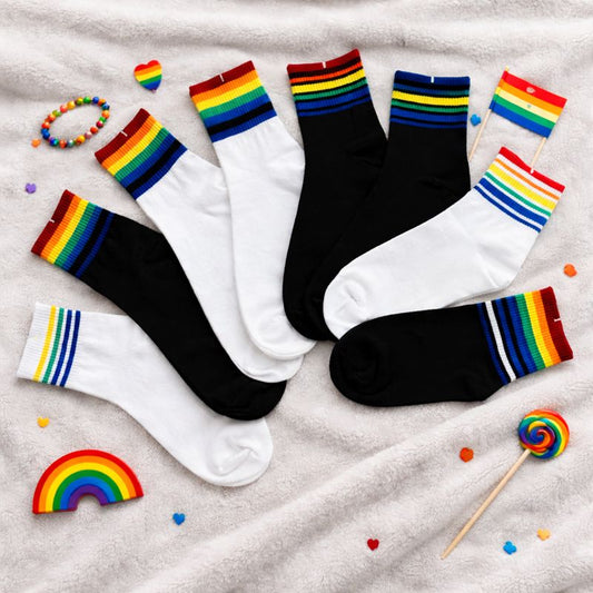 Calcetas Pride Orgullo Arcoíris LGBT Unisex 10 Pares