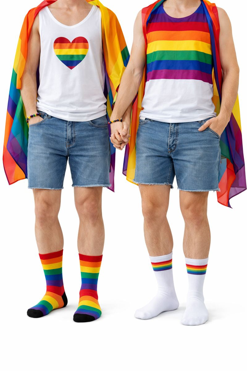 Calcetas Orgullo Lgbt Arcoiris Pride Colores Moda 10 Pares