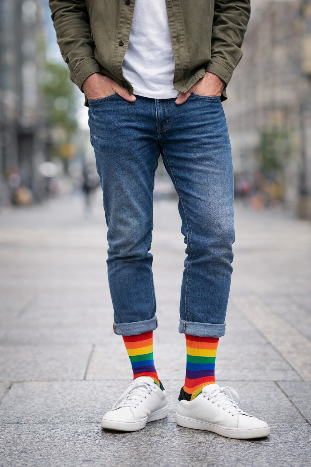 Calcetas Orgullo Lgbt Arcoiris Pride Colores Moda 10 Pares