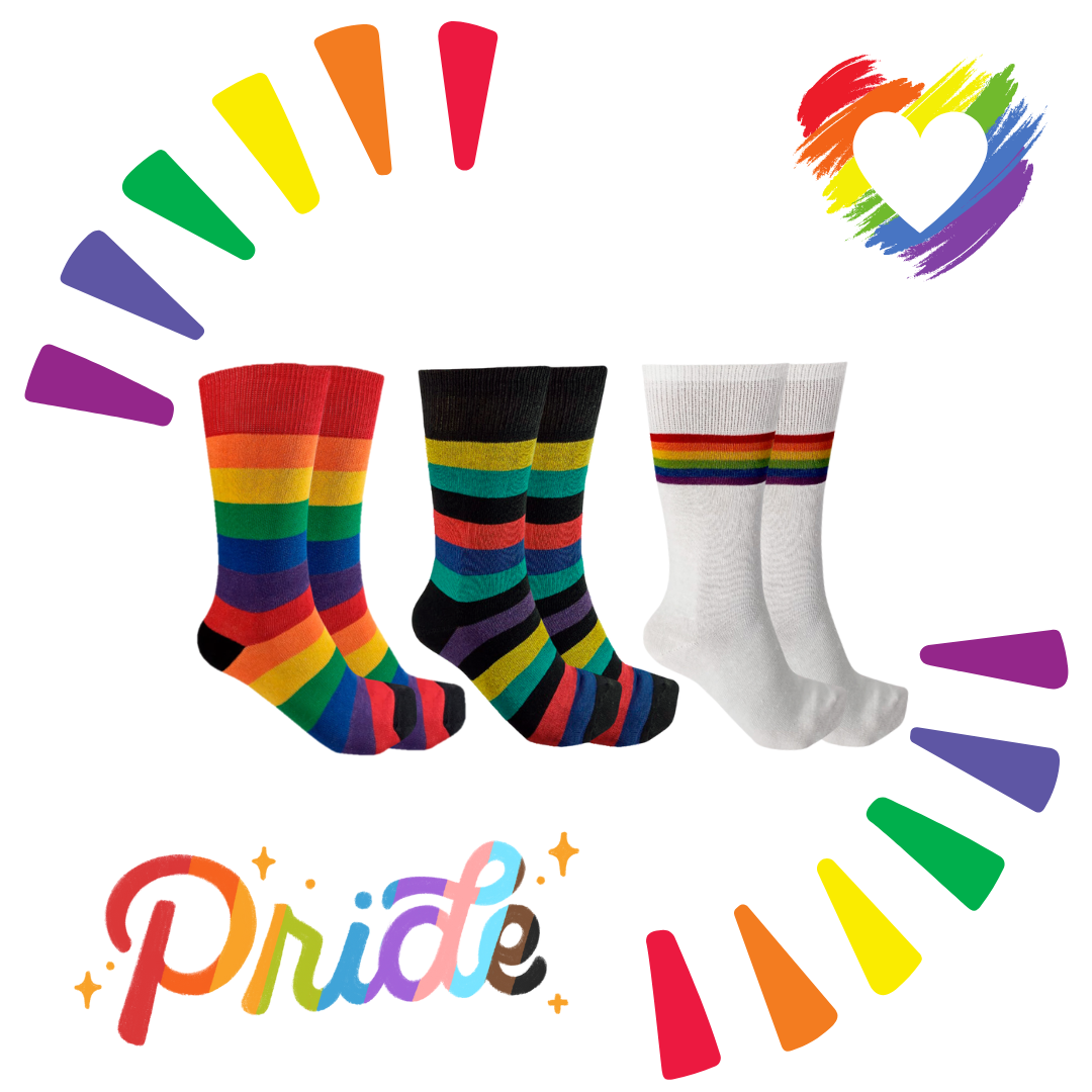 Calcetas Orgullo Lgbt Arcoiris Pride Colores Moda 10 Pares