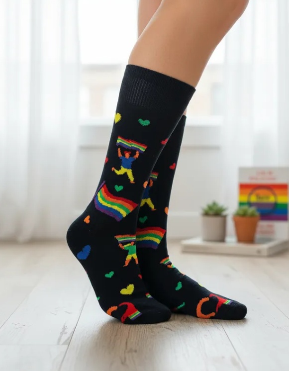 Calcetines "LGBT" Color Negro