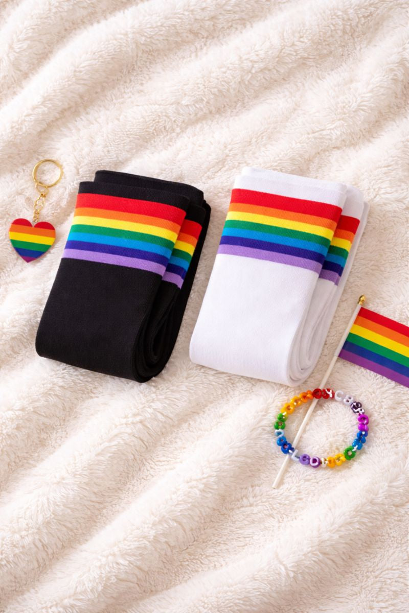 Calceta Media Extra Larga Lgbt Pride Orgullo 2 Pares