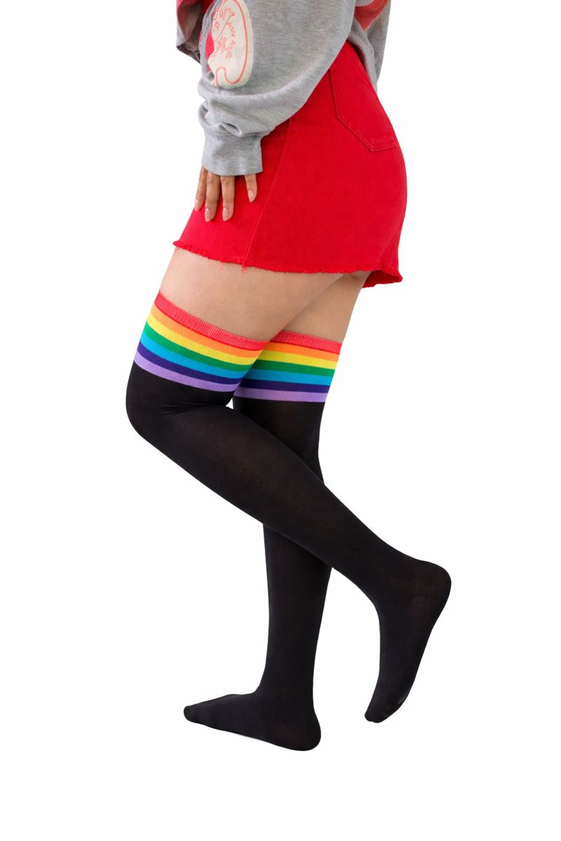 Calceta Media Extra Larga Lgbt Pride Orgullo Algodón 1 Par