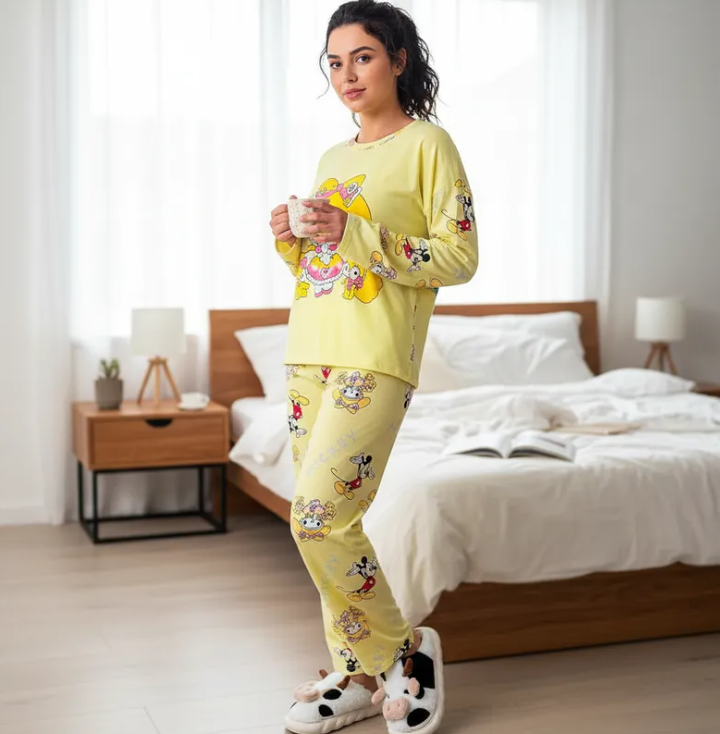 Conjunto Pijama Diseño De "Melody Con Mickey"
