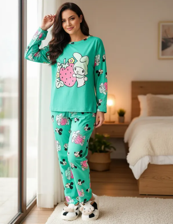 Conjunto Pijama Diseño De "Melody Fresa"