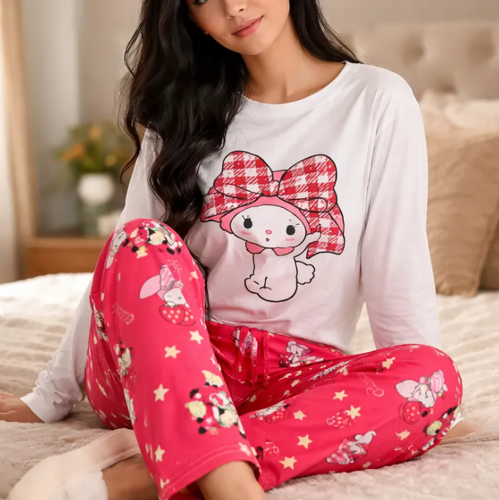 Conjunto Pijama Diseño De "Melody Con Moño"