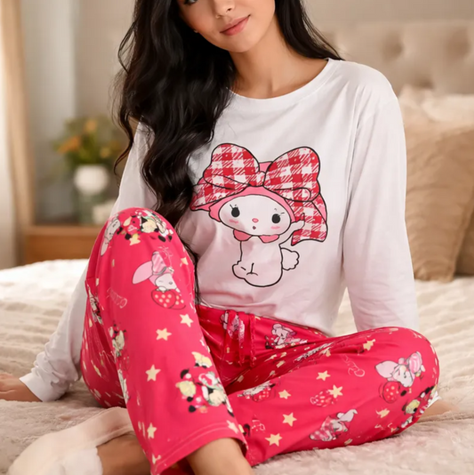 Conjunto Pijama Diseño De "Melody Con Moño"