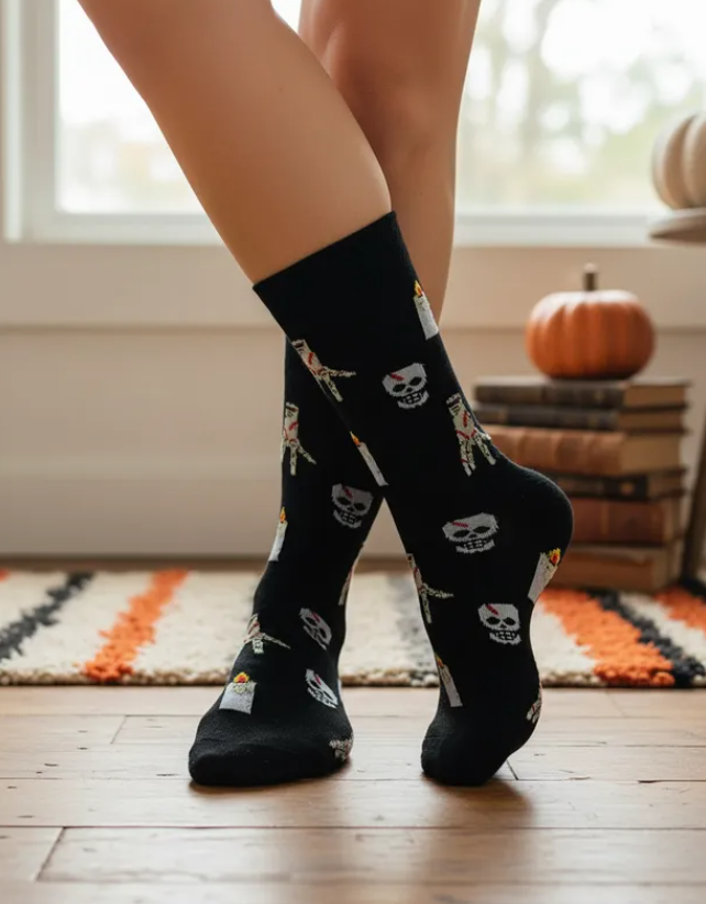 Calcetines Halloween De Mano/ Dedos Merlina