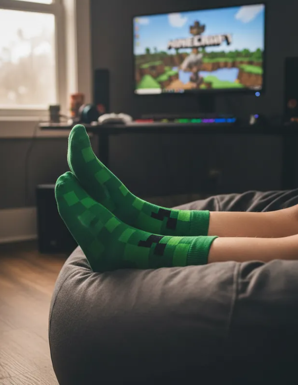 Calcetines Divertidos "Minecraft"