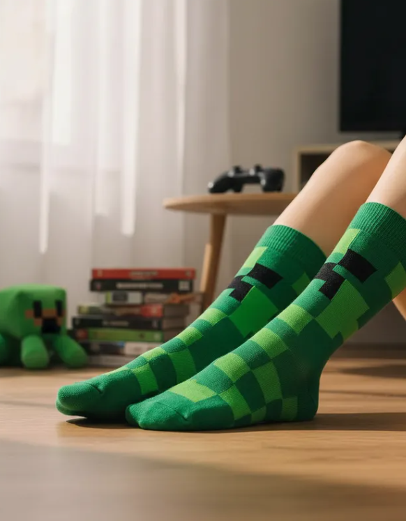 Calcetines Divertidos "Minecraft"