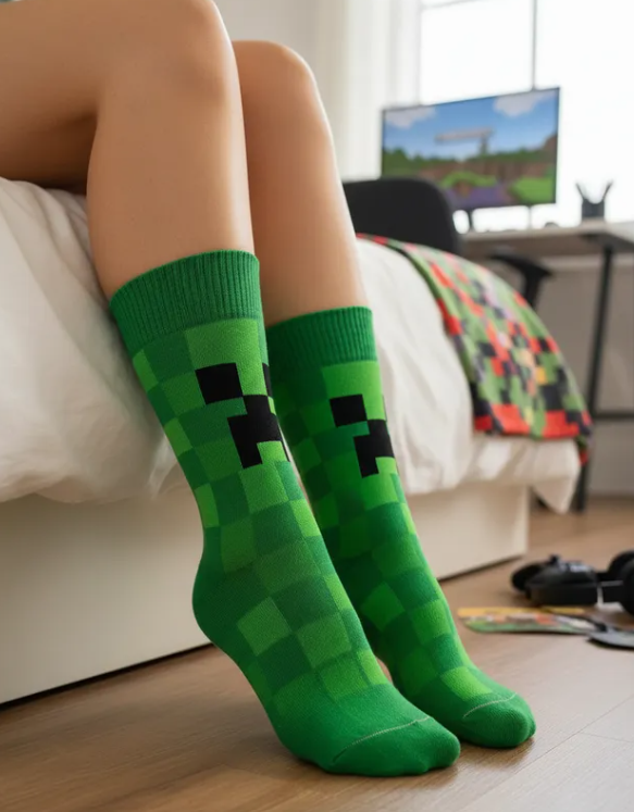 Calcetines Divertidos "Minecraft"