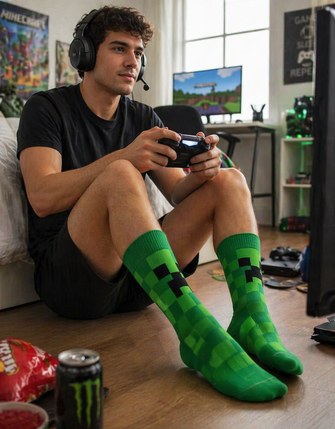 Calcetines Divertidos "Minecraft"