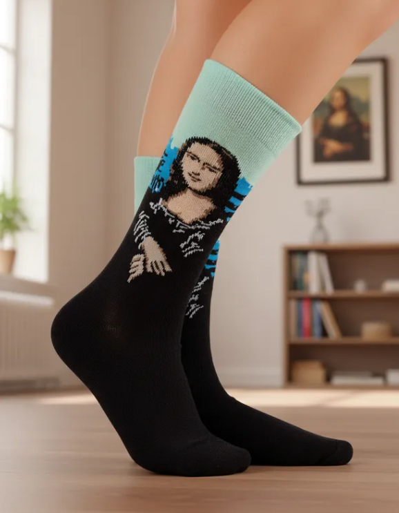 Calcetines Arte "La Monna Lisa"