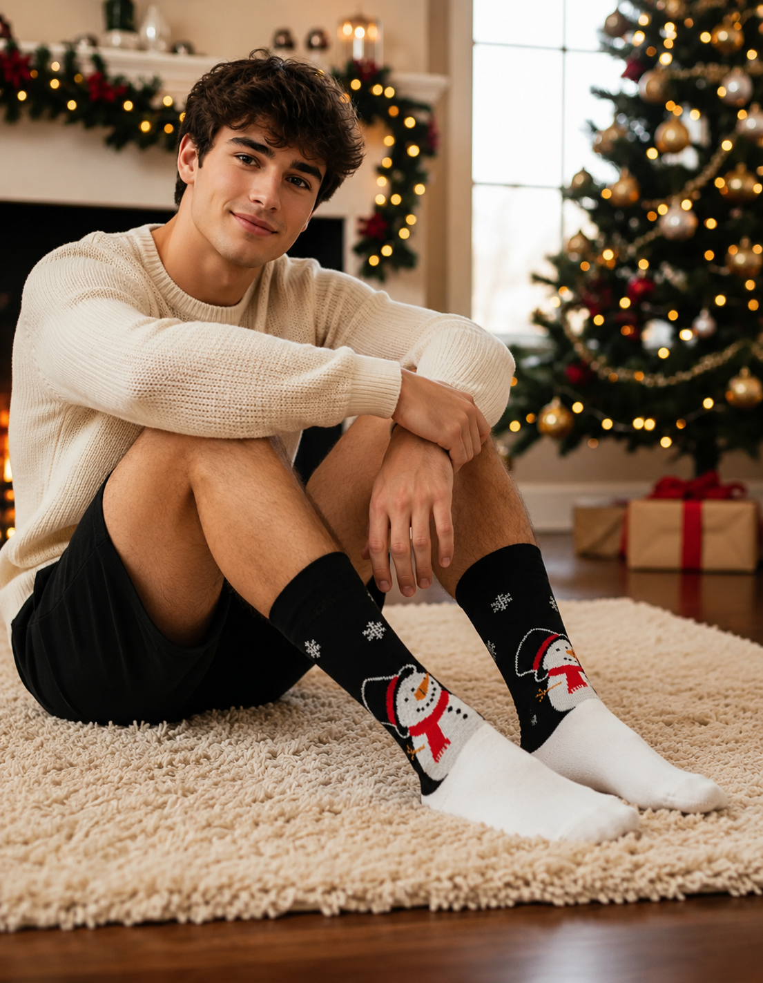 Calcetines Navidad / "Muñeco De Nieve"