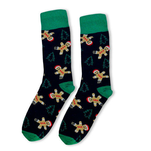 Calcetines Navidad De Galletas Jengibre  / "Con Pinos"