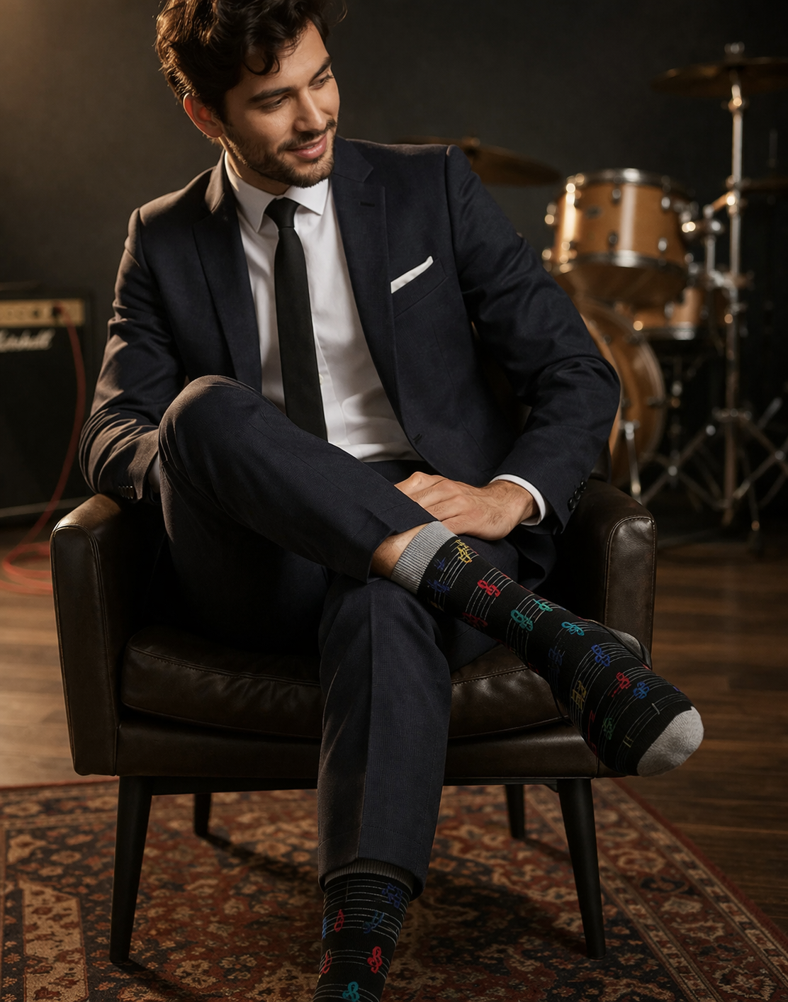 Calcetines Divertidos "Notas Musicales"