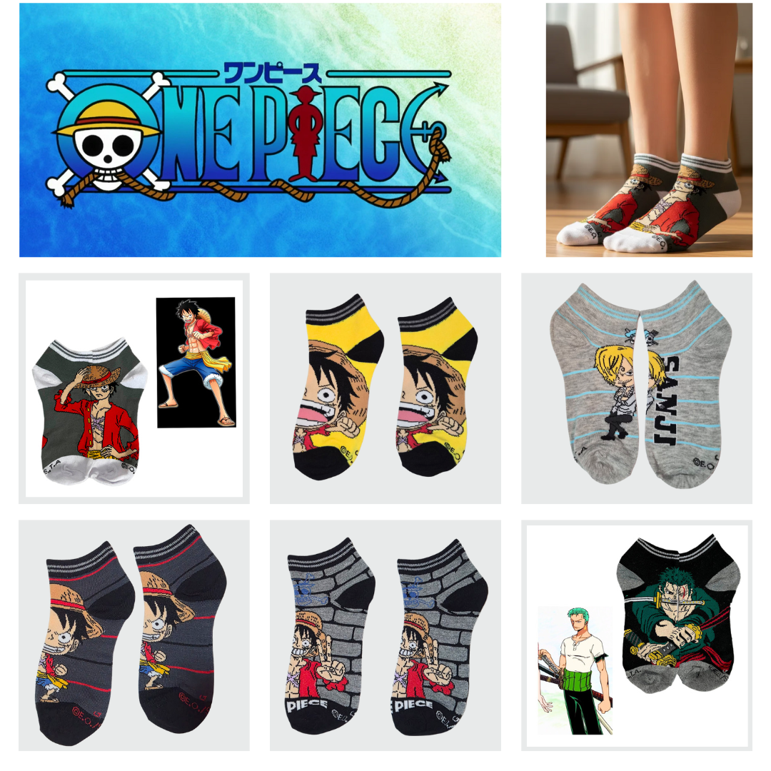Tines De One Piece / Luffy Calidad Colores Moda 10 Pares