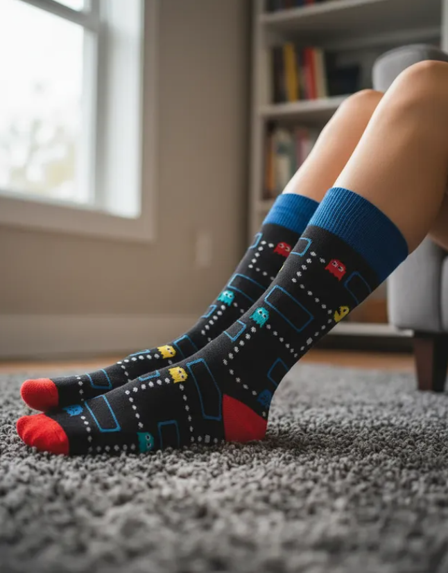 Calcetines Divertidos "Pantalla Pac-Man"