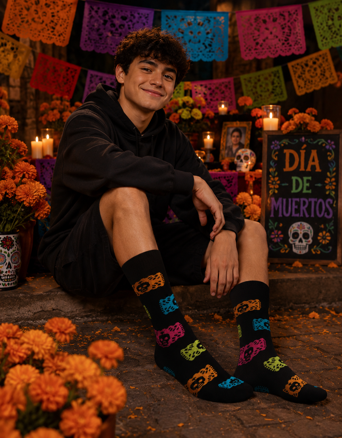 Calcetines Halloween "Papel Picado"