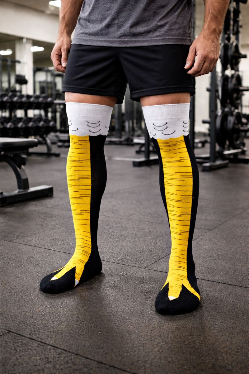 Calcetas Divertidas Extra Largas Diseño Pata De Pollo