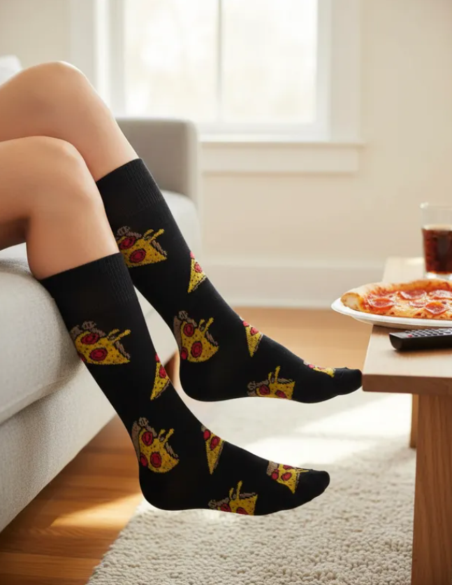 Calcetines Divertidos "Pizzas"