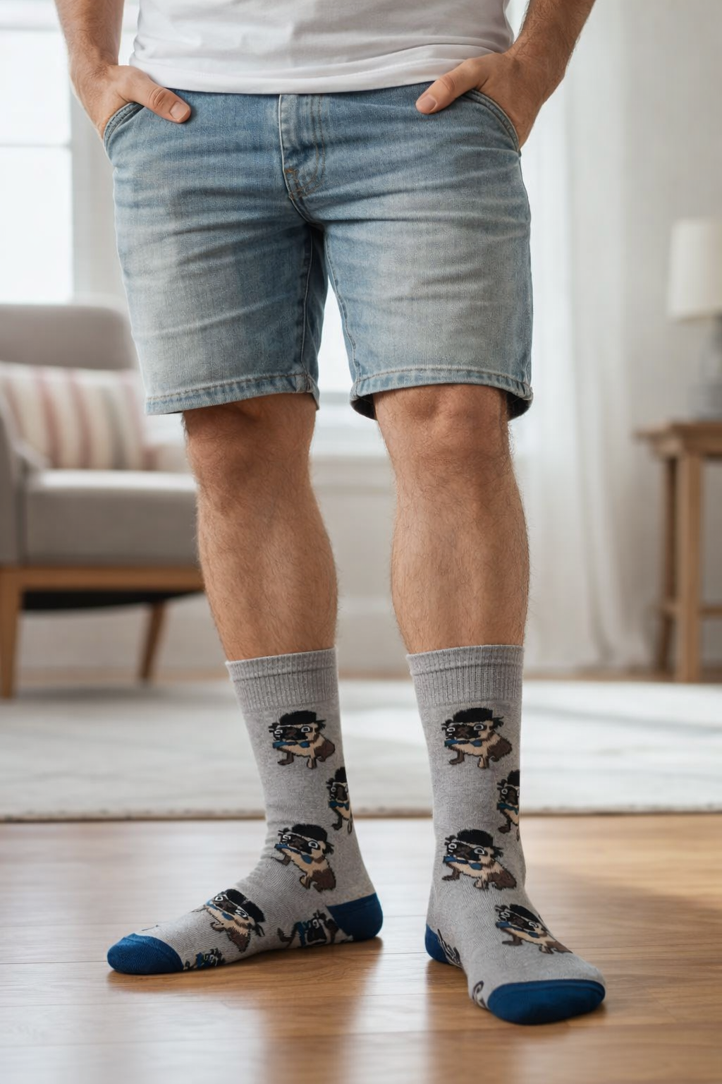 Calcetines "Pug Elegante"