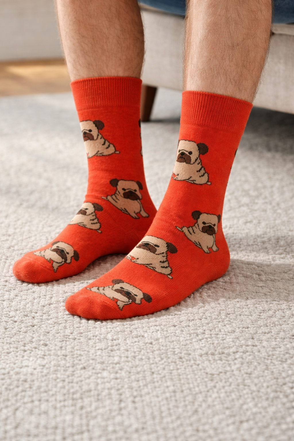 Calcetines Divertidos "Perritos Pug"