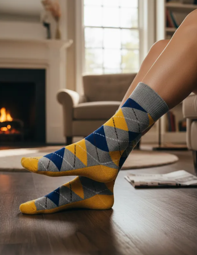 Calcetines "Rombos Amarillos"