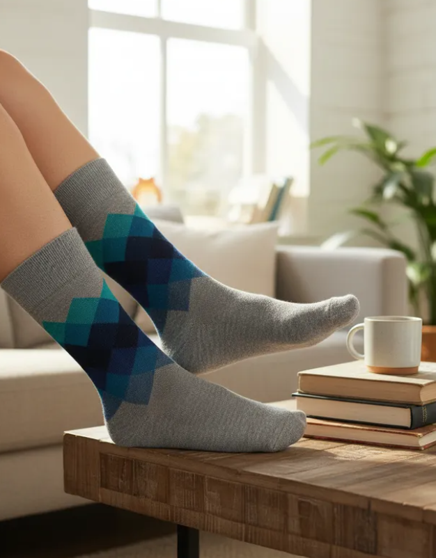 Calcetines "Rombos Gris"