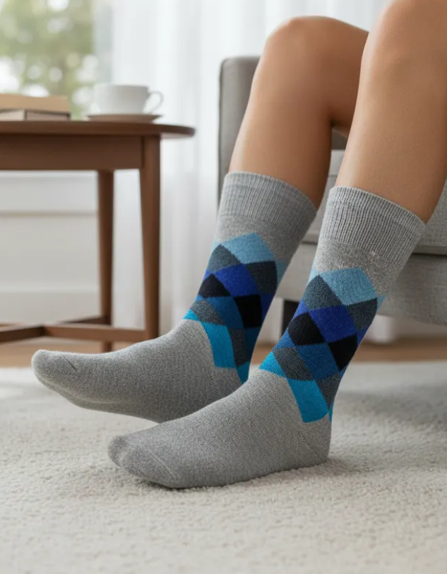 Calcetines "Rombos Gris"