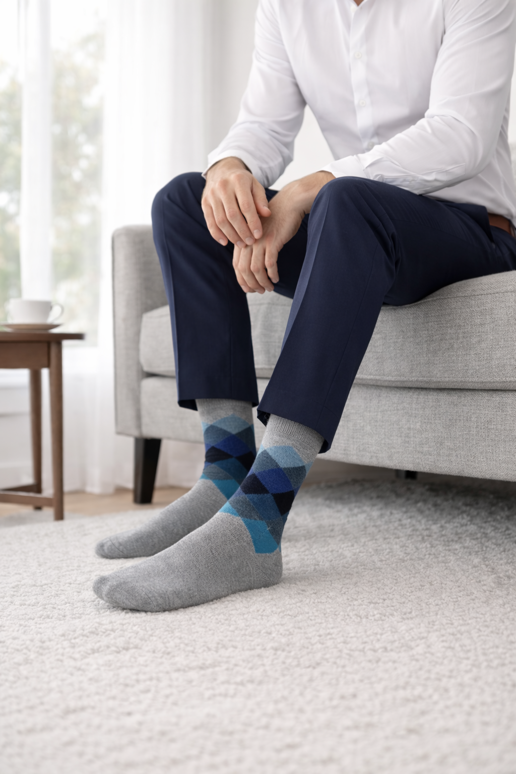 Calcetines "Rombos Gris"