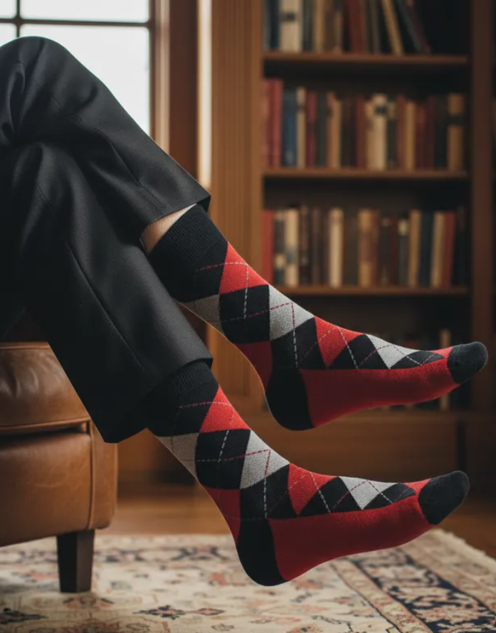 Calcetines "Rombos Rojos"