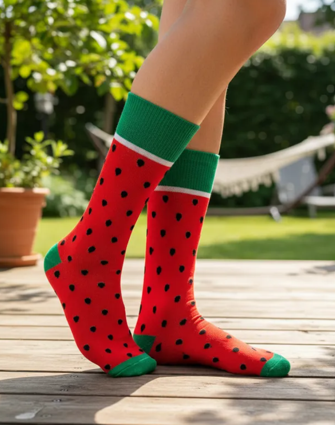 Calcetines Divertidos "Sandia"