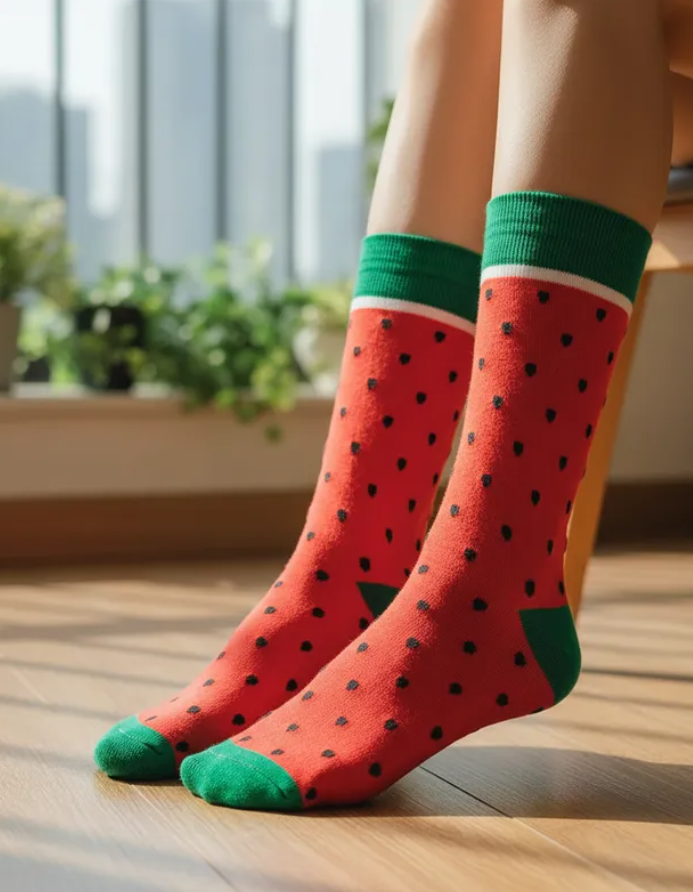 Calcetines Divertidos "Sandia"