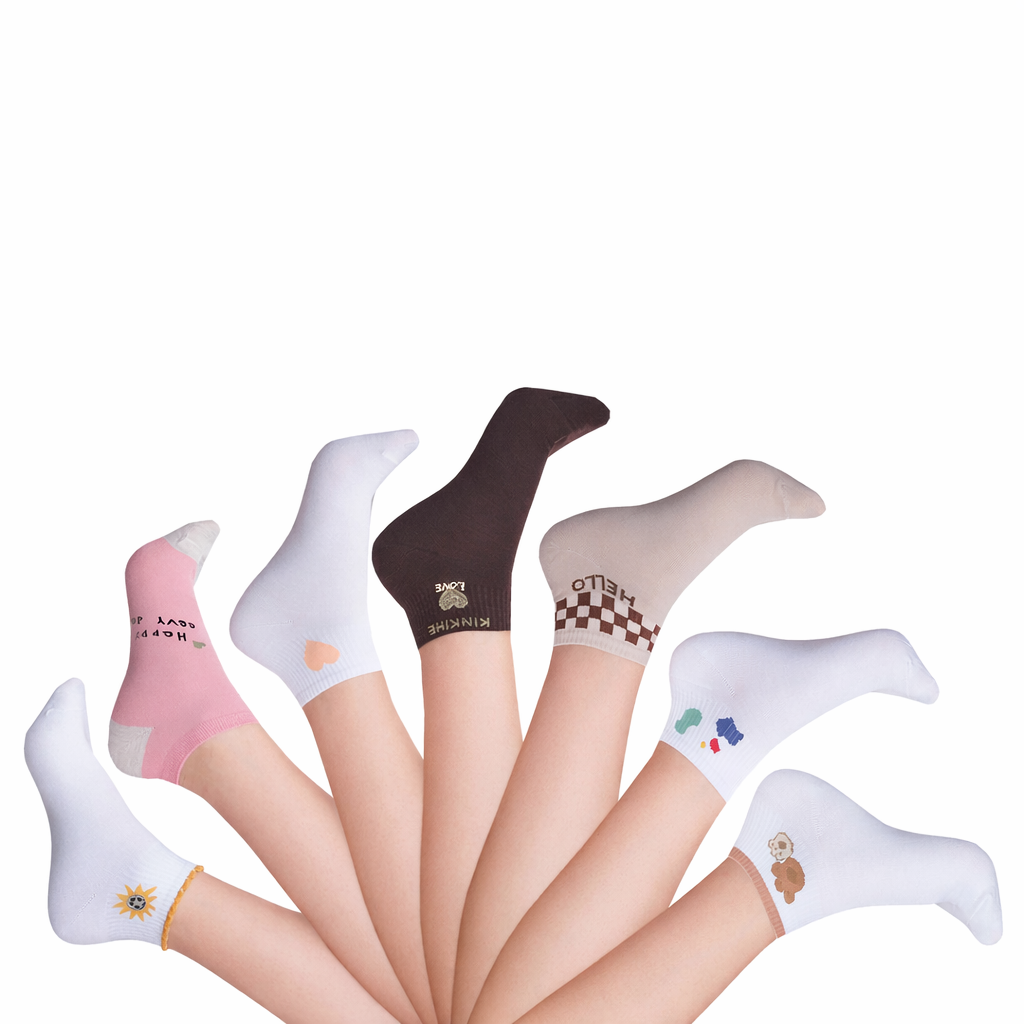 Calcetines Tobilleros Dama Estampado Shein Algodón 10 Pares