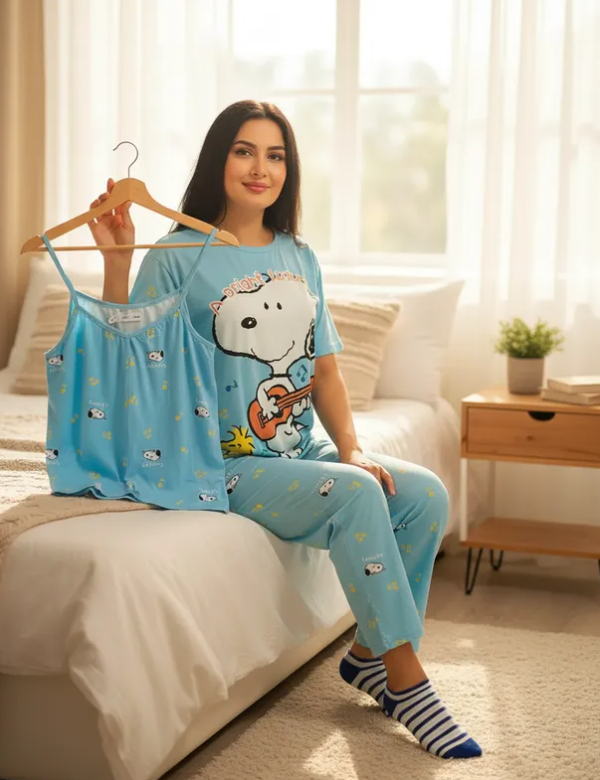 Pijama De "Snoopy Con Guitarra"