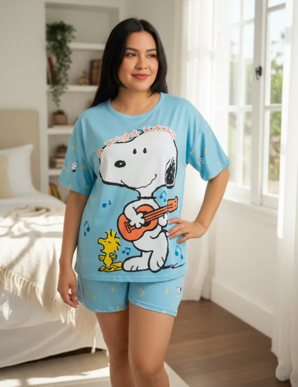 Pijama De "Snoopy Con Guitarra"