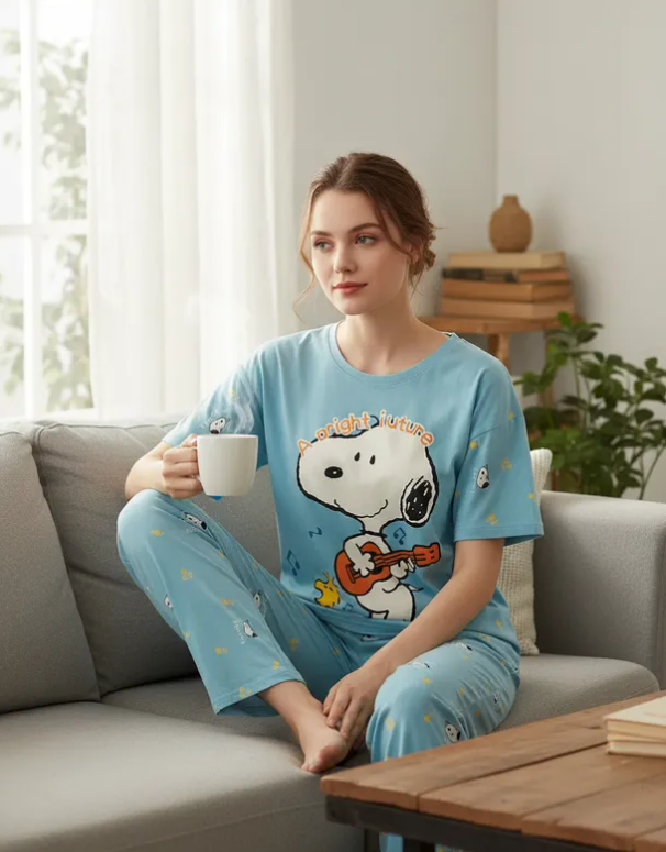 Pijama De "Snoopy Con Guitarra"