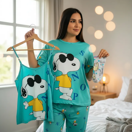 Pijama De "Snoopy Lentes"