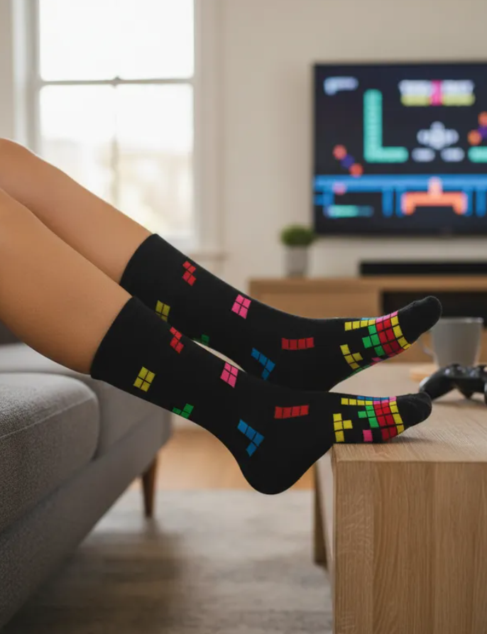Calcetines Divertidos "Juego De Tetris"
