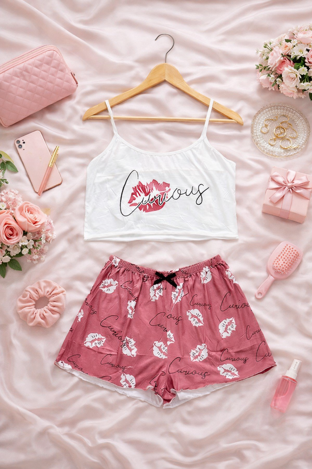 Pijama Mujer Top/Short Frescas Moda "Un Beso"