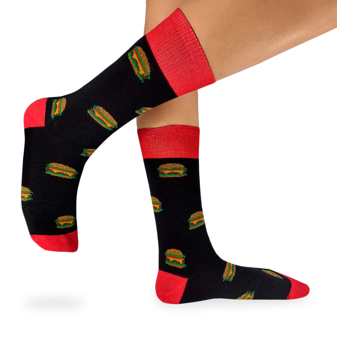Calcetines Divertidos "Hamburguesas"