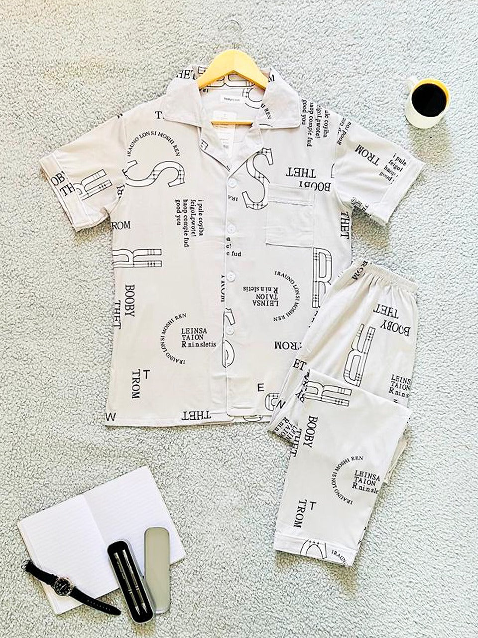Pijama De Hombre Booby Thet Gris Claro