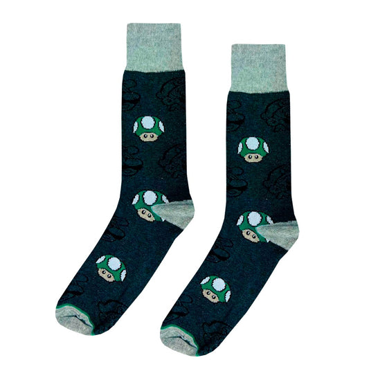 Calcetines Divertidos "Champiñón Super Mario"