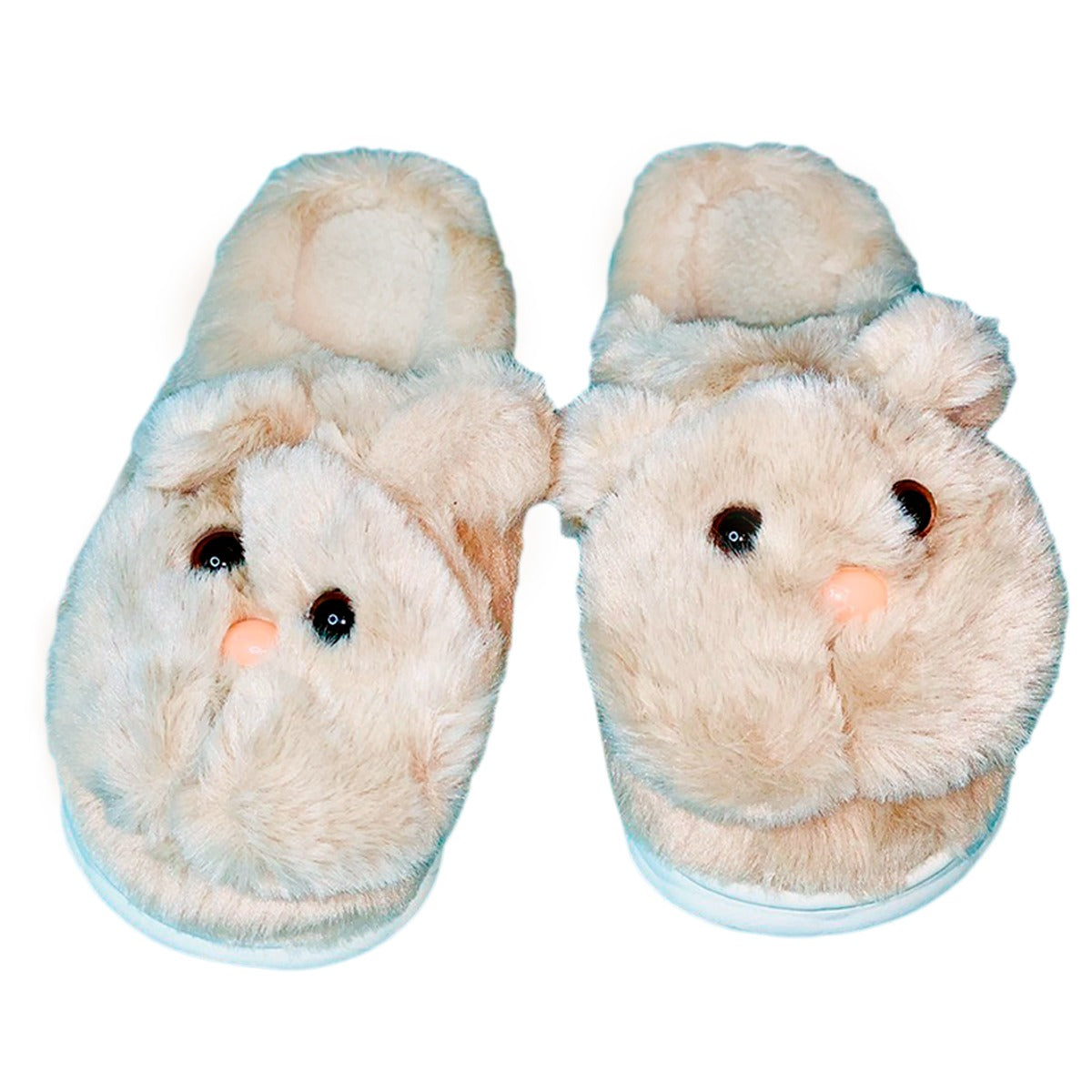 Pantuflas Diseño De Conejo 3D Infantil Confort Invierno Suaves Moda Colores